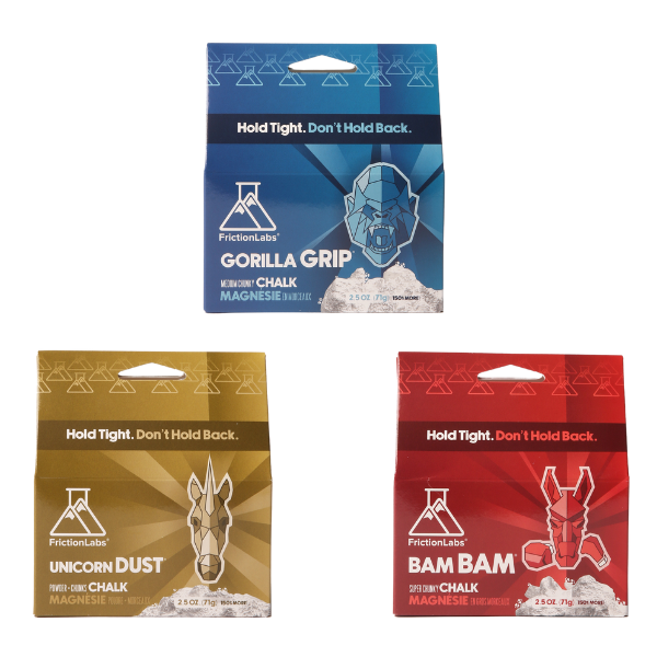 Friction Labs® Loose Chalk in New Recyclable Packaging